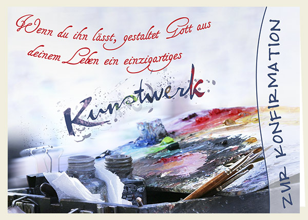 Faltkarte - Zur Konfirmation – Kunstwerk