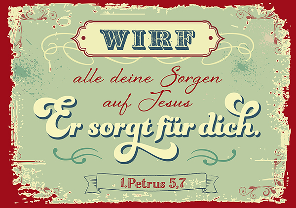 Mini - Sorgen auf Jesus