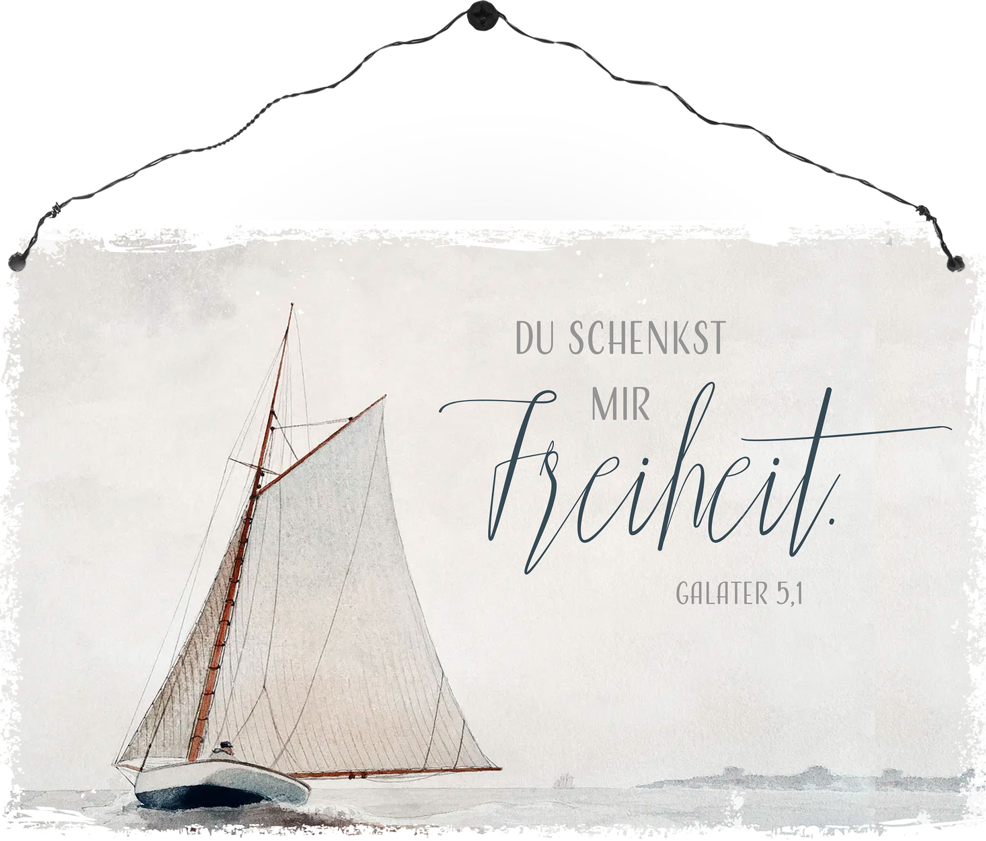 Holzschild groß - Du schenkst mir Freiheit