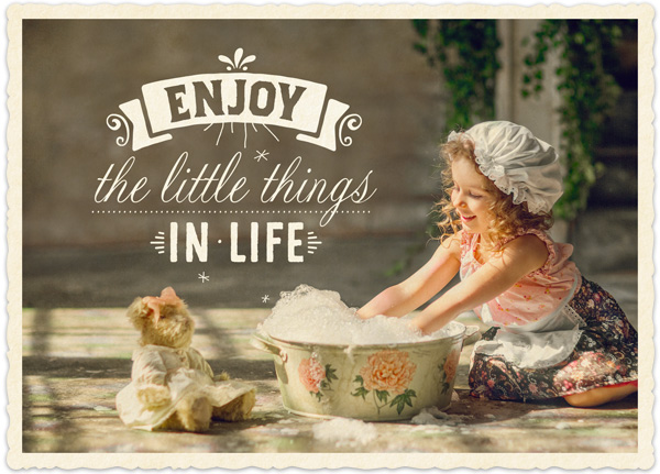 XL-Postkarte Big Blessing - Enjoy little things