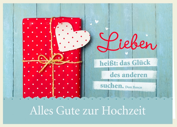 Faltkarte - Lieben heißt