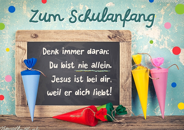 Postkarte - Nie allein