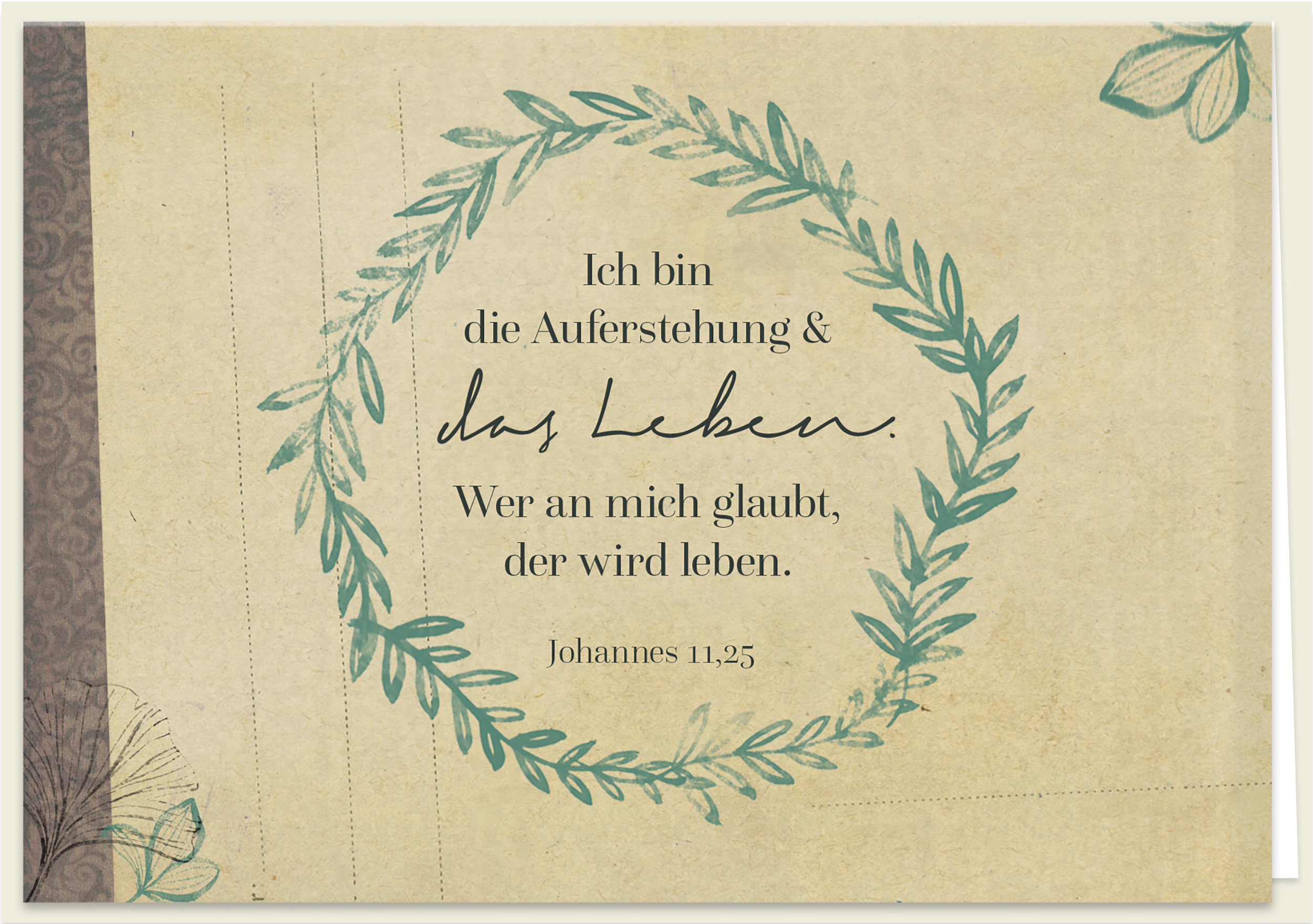 Faltkarte Naturpapier - Auferstehung