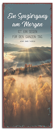 Metallschild lang - Spaziergang