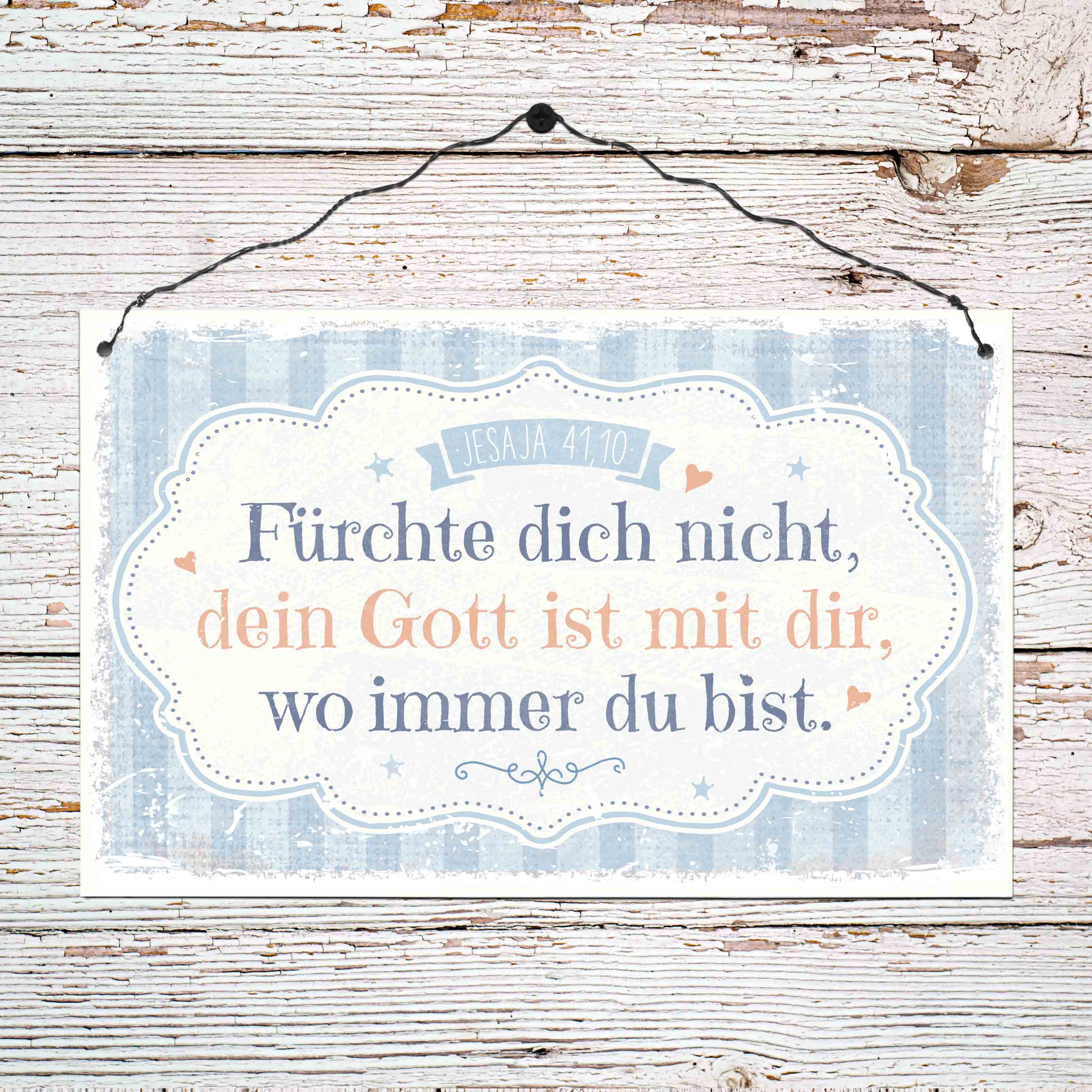 Holzschild groß - Wo immer du bist