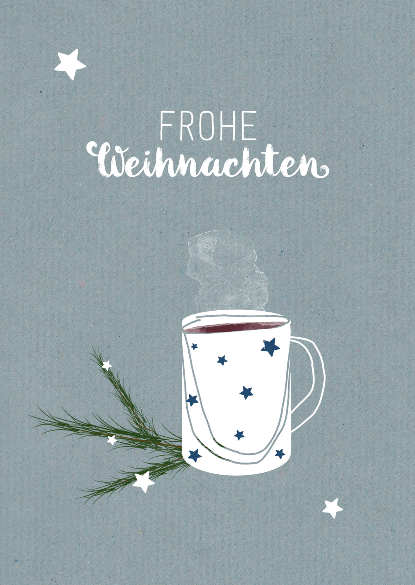 Faltkarte Naturpapier - Frohe Weihnachten (Die Finsternis vergeht) – Weihnachten