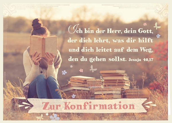 Faltkarte - Konfirmation - Ich bin der Herr