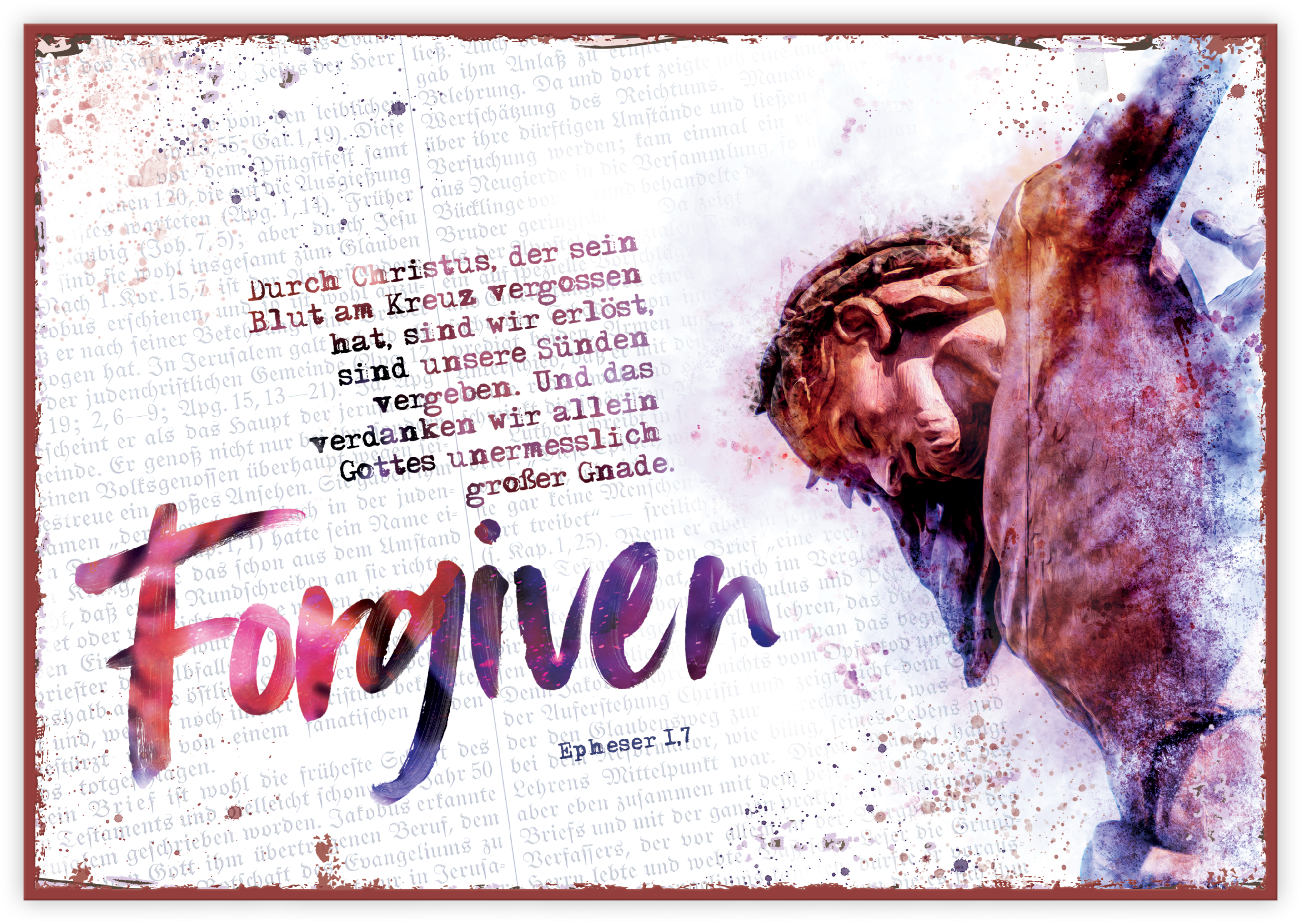 Metallschild klein - Forgiven