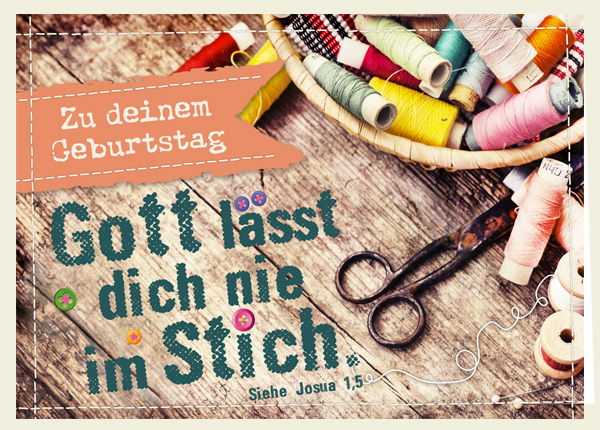 Faltkarte - Gott lässt nie im Stich