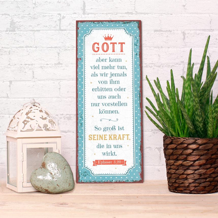 Metallschild lang - So groß ist seine Kraft