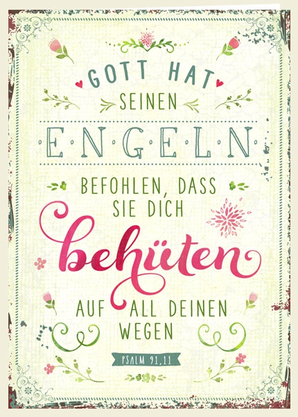 Faltkarte - Behüten