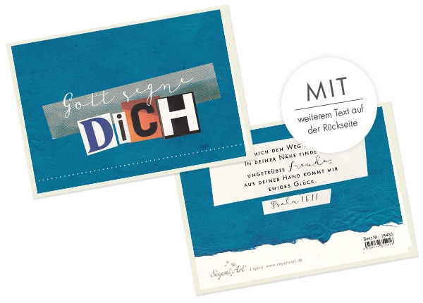 Faltkarte Naturpapier - Ewiges Glück