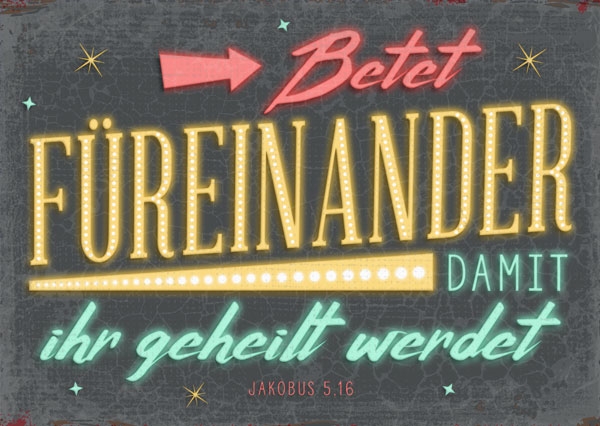 Postkarte - Betet füreinander