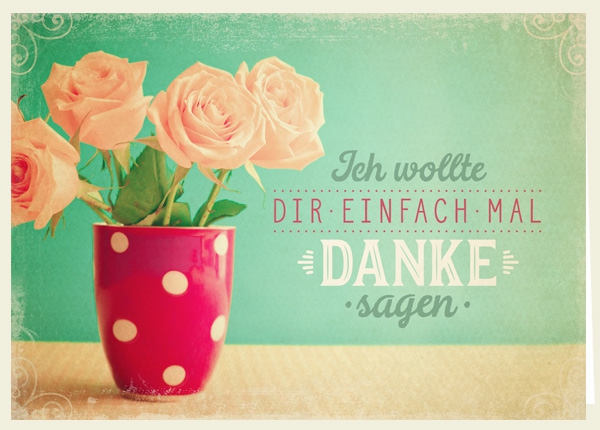 Faltkarte - Einfach Danke sagen