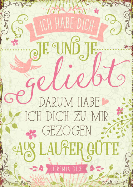 Postkarte - Aus Güte geliebt