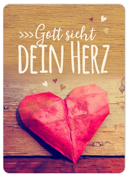 XL-Postkarte Big Blessing - Gott sieht dein Herz