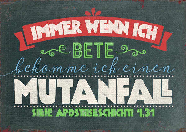 Postkarte - Mutanfall