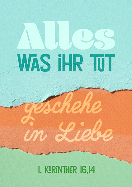 Poster - Alles, was ihr tut (bunt)