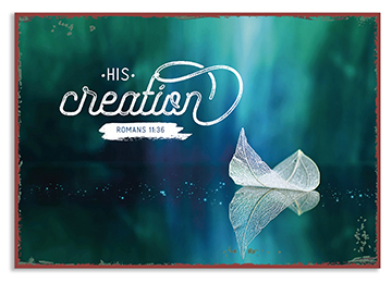 Metallschild klein - His creation