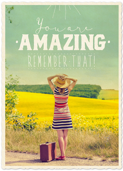 XL-Postkarte Big Blessing - You are amazing