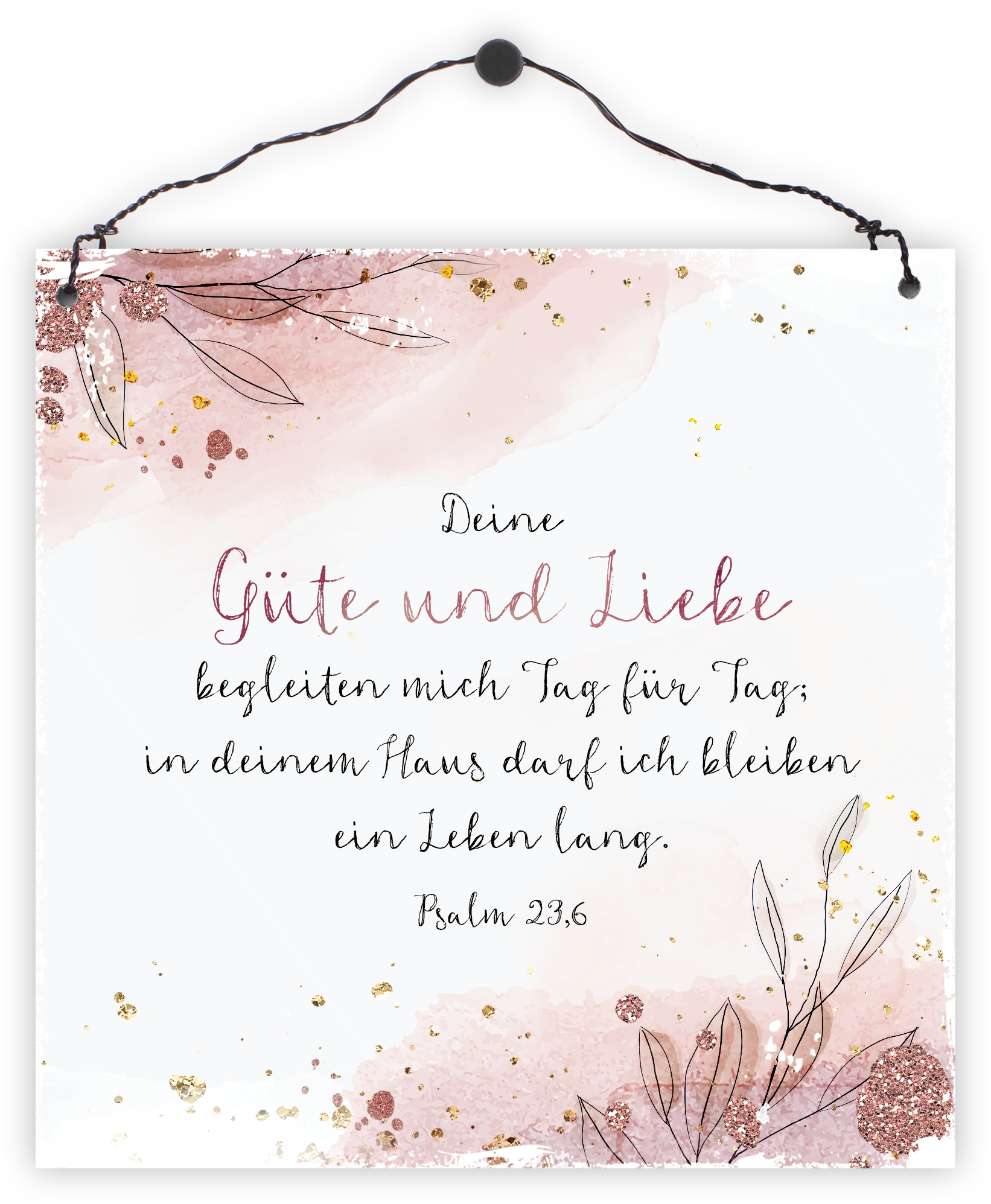 Holzschild klein - Deine Güte und Liebe begleiten mich