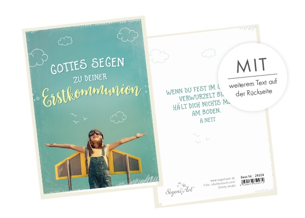 Faltkarte - Erstkommunion - Verwurzelt