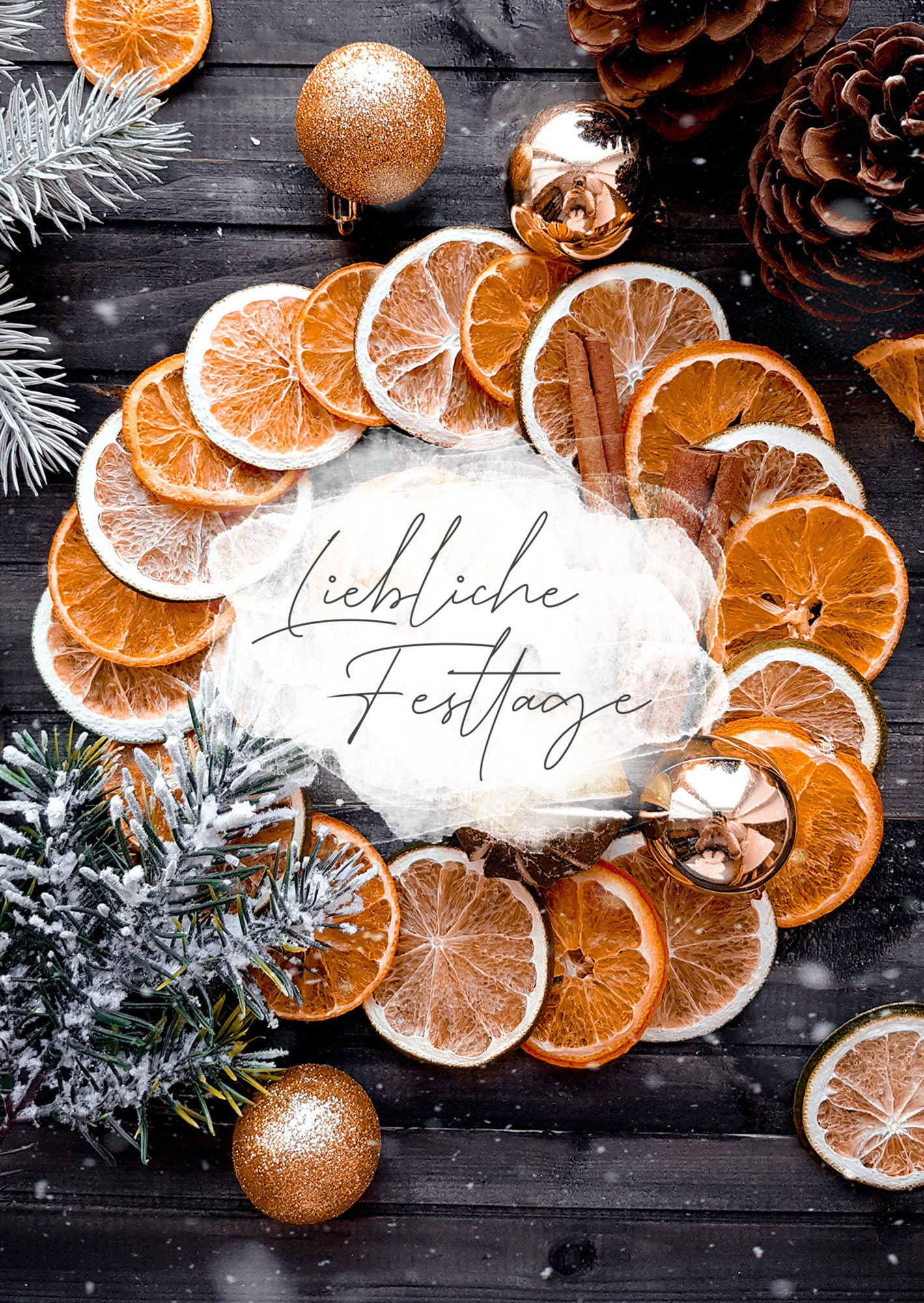 Postkarte - Liebliche Festtage – Weihnachten