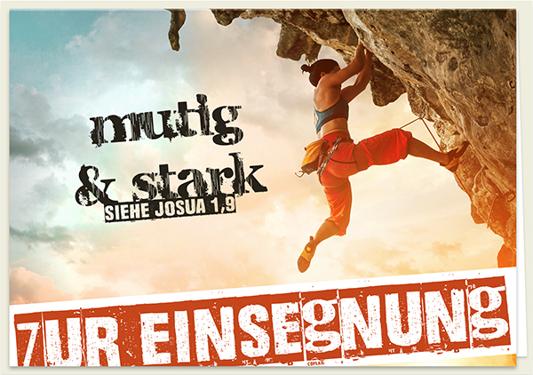 Faltkarte - Zur Einsegnung (Klettern)
