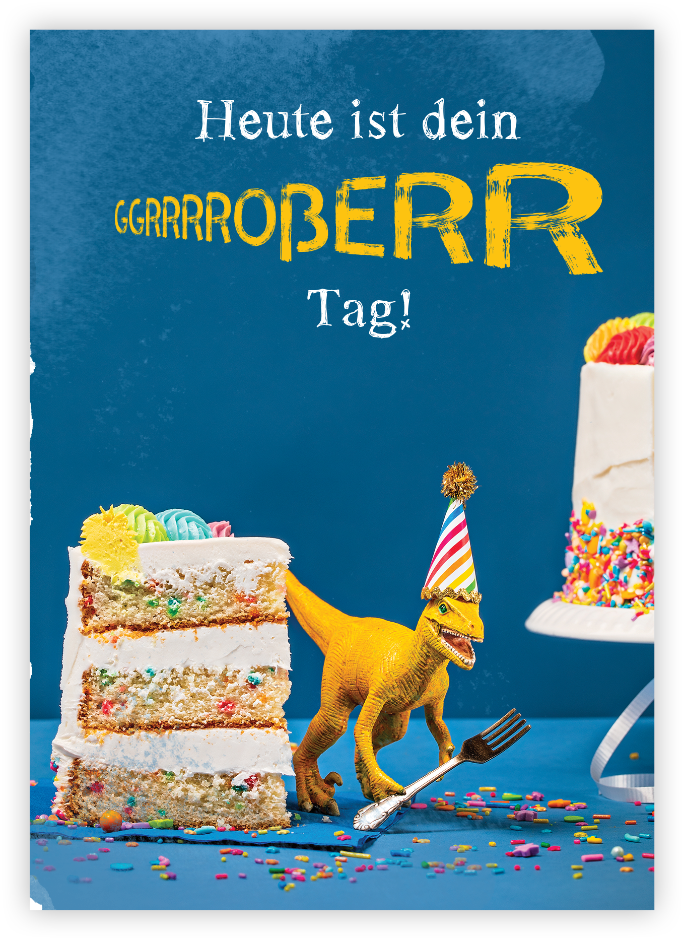 Faltkarte - Heute ist dein großer Tag (Geburtstag – Dino)