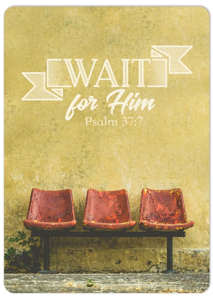 XL-Postkarte Big Blessing - Wait for him