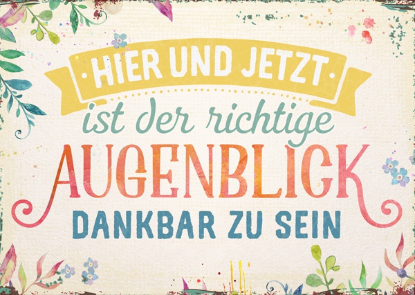 Postkarte - Der richtige Augenblick