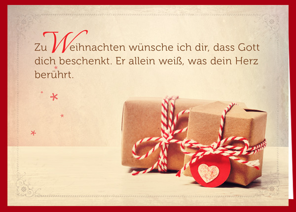 Faltkarte - Gott beschenkt dich