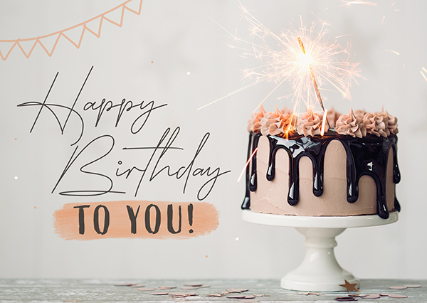 Postkarte - Happy Birthday to you