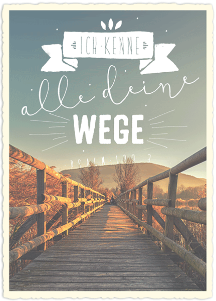 XL-Postkarte Big Blessing - Alle deine Wege