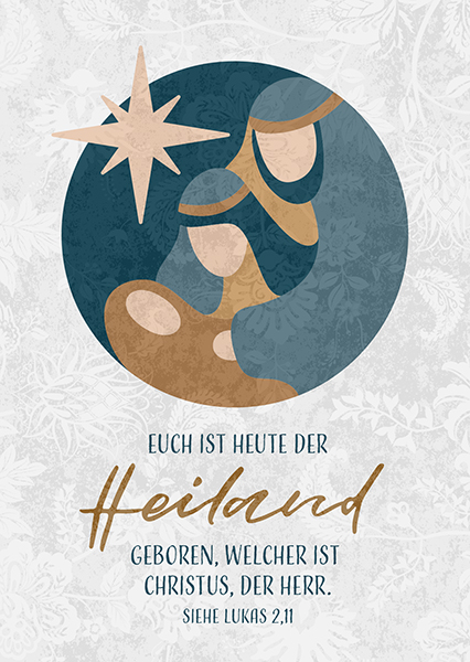 Postkarte - Der Heiland geboren