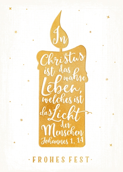 XL-Postkarte Big Blessing Gold - Das Licht der Menschen