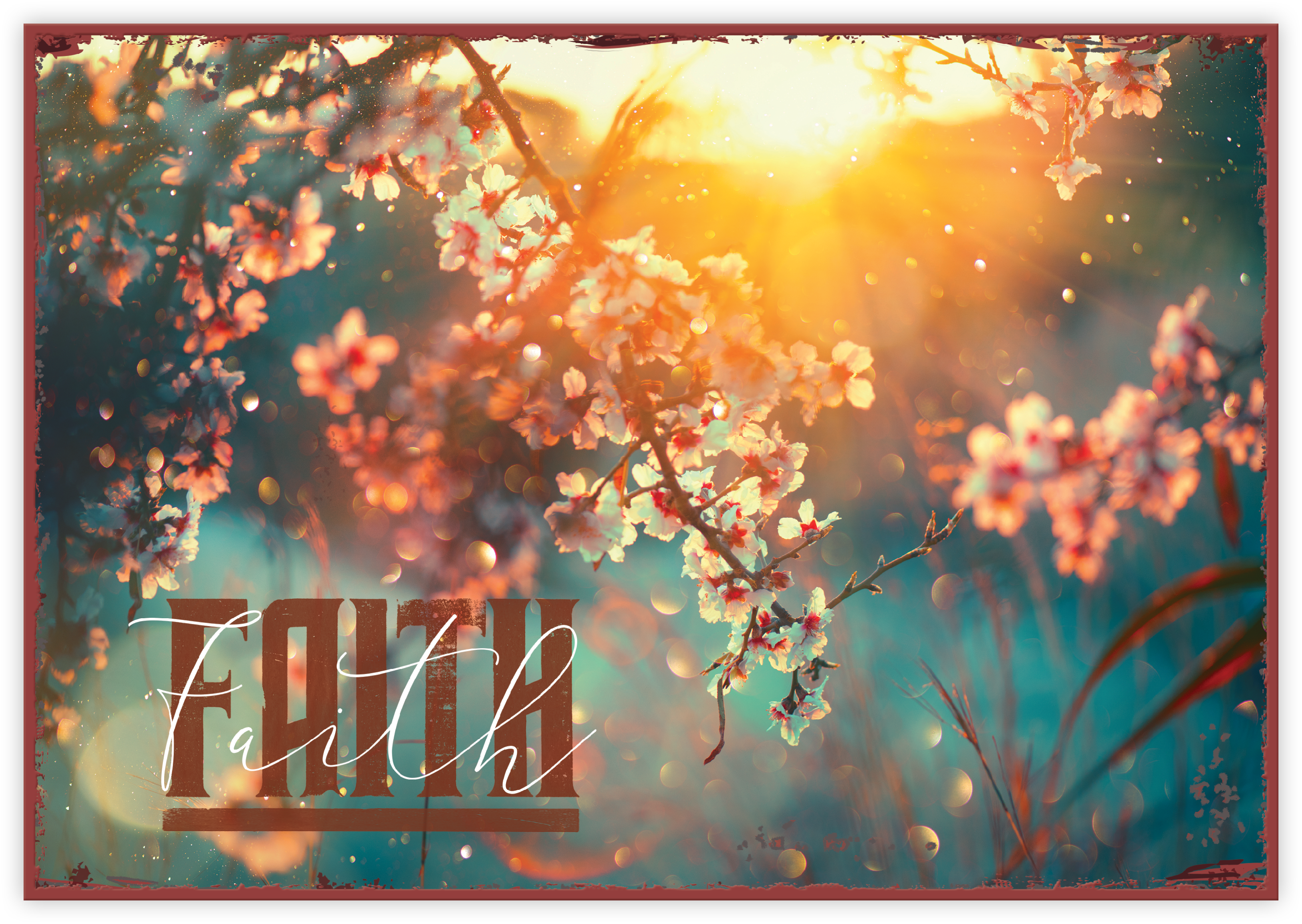 Metallschild klein - Faith