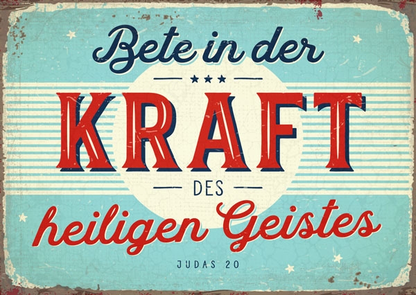 Postkarte - Bete in der Kraft