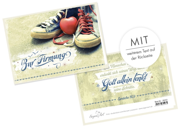 Faltkarte - Firmung - Gott allein lenkt