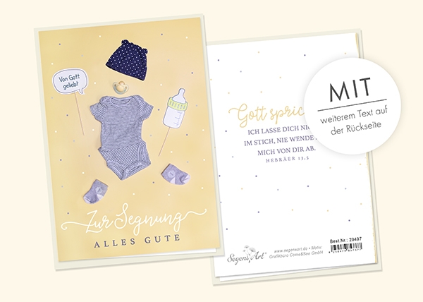 Faltkarte - Zur Segnung alles Gute - Nicht im Stich