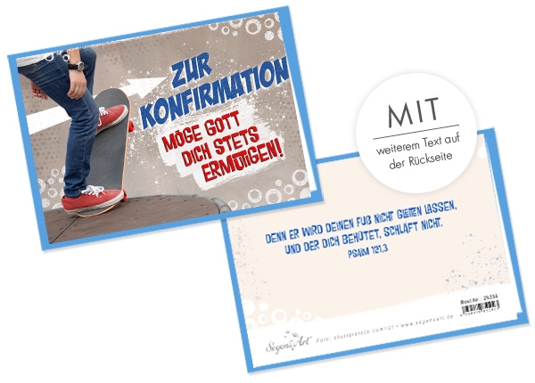 Faltkarte - Zur Konfirmation - Ermutigen