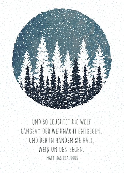 XL-Postkarte Big Blessing Silber - So leuchtet die Welt