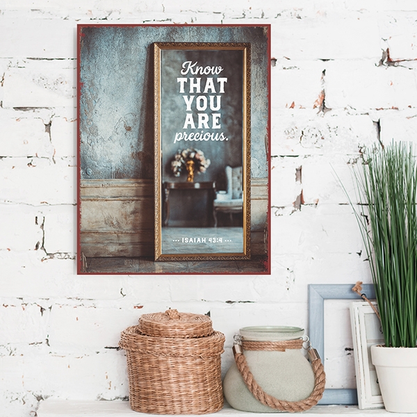 Metallschild groß - You are precious