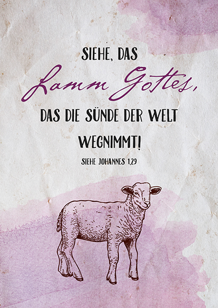 Postkarte - Lamm Gottes