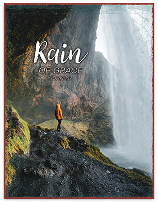 Metallschild groß - Rain of Grace