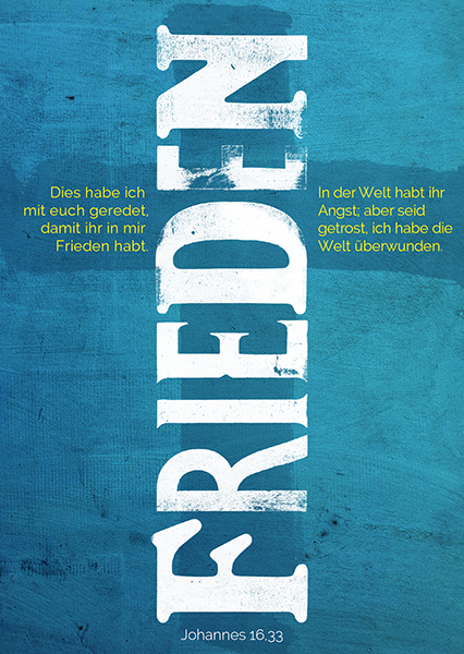 Postkarte - Frieden (Kreuz)