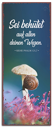 Metallschild lang - Behütet