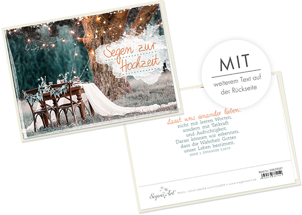 Faltkarte - Zur Hochzeit - Lasst uns einander lieben
