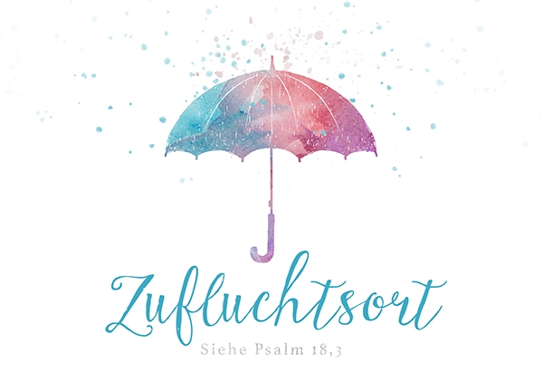 XL-Postkarte Big Blessing Silber - Zufluchtsort