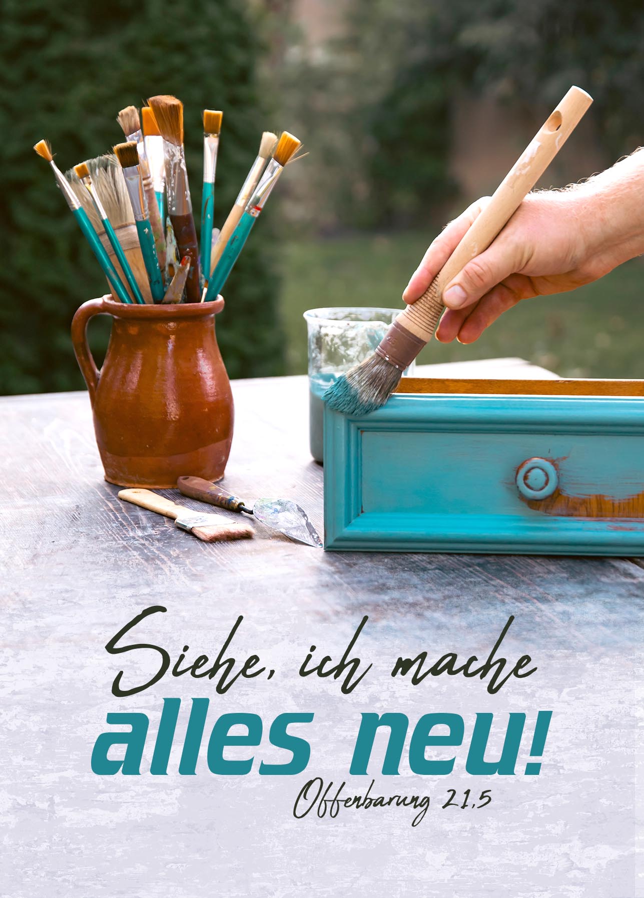Postkarte - Jahreslosung 2026 - Upcycling